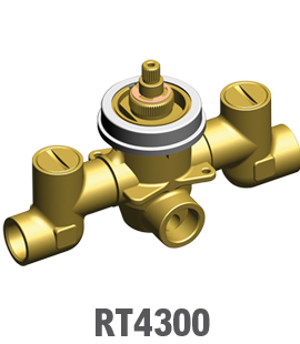 KIT ACCESSORI PER CARTUCCIA TERMOSTATICA Ø34 RT4300