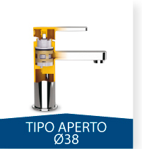 CARTUCCE DI TIPO APERTO Ø38